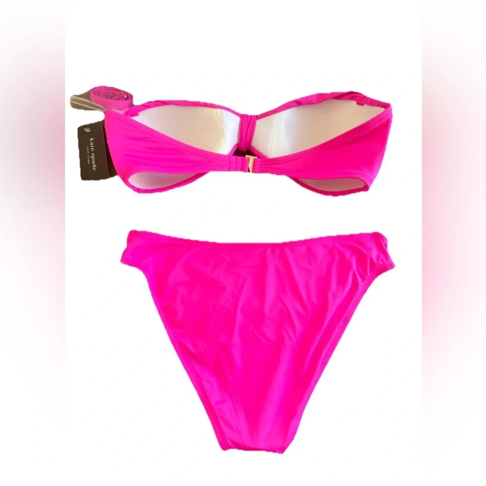 Kate Spade hot pink two piece bikini, medium, new with tags!